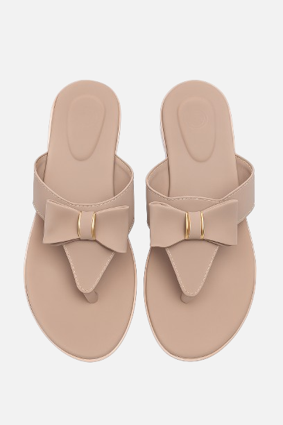 Walk in Style: Comfortable Bow Wedge Slides