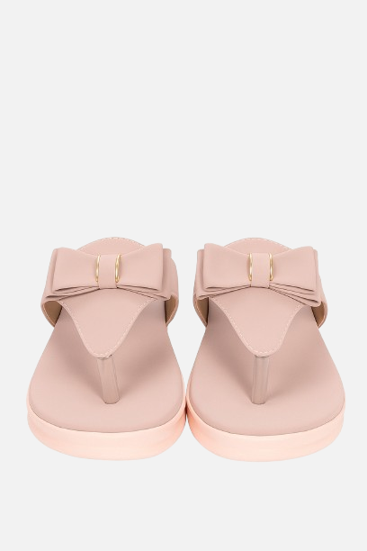 Women's Comfortable Bow Wedge Slippers