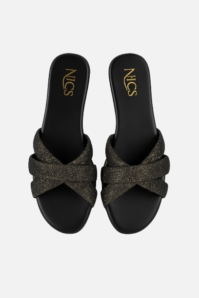Dazzling Black Flats