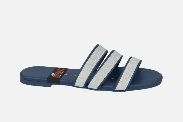 Dazzling Duo Strap Flat Slides