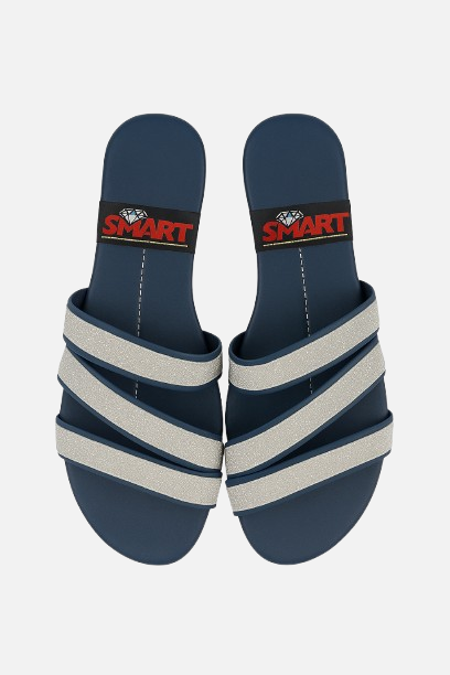 Dazzling Duo Strap Flat Slides