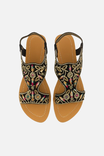 Artisan Embroidered Traditional Sandals