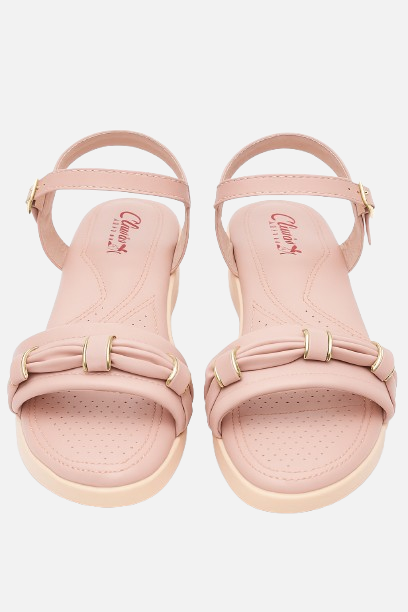 Plush Peach Comfort Wedge Sandals - Medicated & Extra Soft