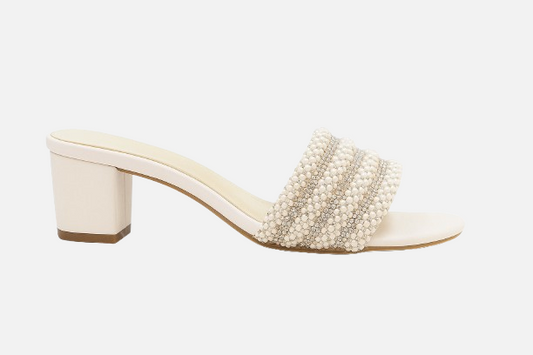 Bridal & Party Wear Embellished Block Heel