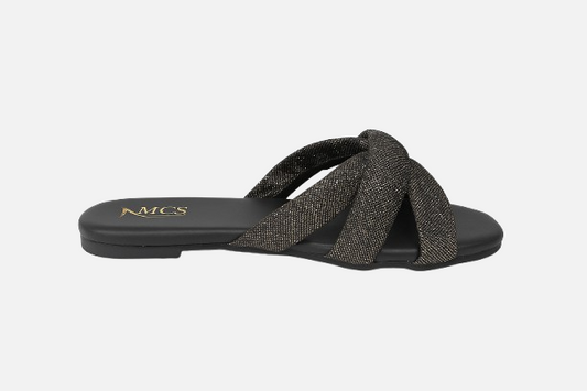 Dazzling Black Flats