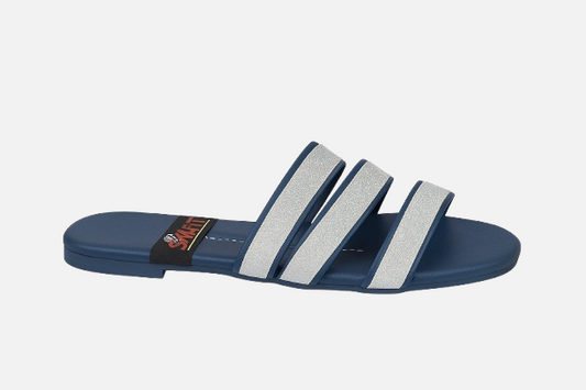 Dazzling Duo Strap Flat Slides